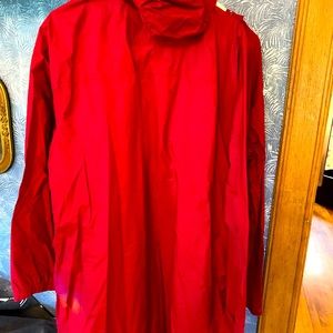 2 matching LL Bean Harvard Crimson Maroon XXL + XL Rain Jackets Ideal Like New